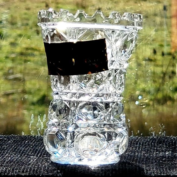 Anna Hutte Other - Anna Hutte Vintage Lead Crystal Toothpick Holder West Germany 1970s Bleikristall
